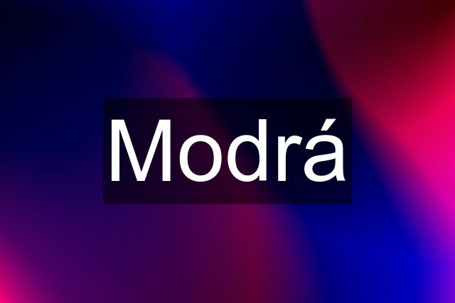 Modrá