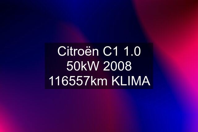 Citroën C1 1.0 50kW km KLIMA