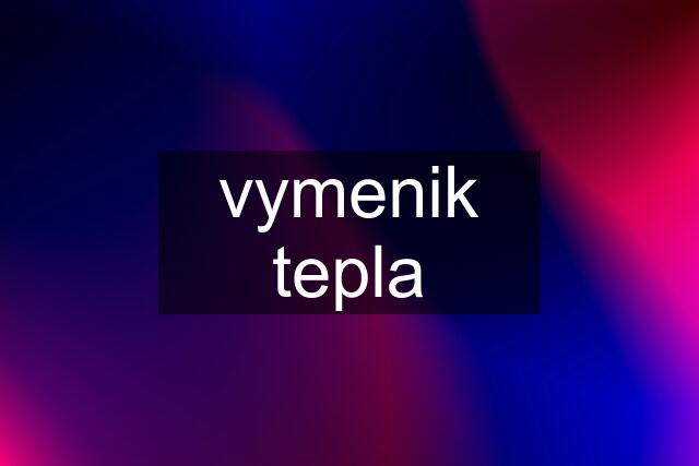 vymenik tepla