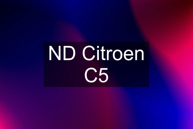 ND Citroen C5