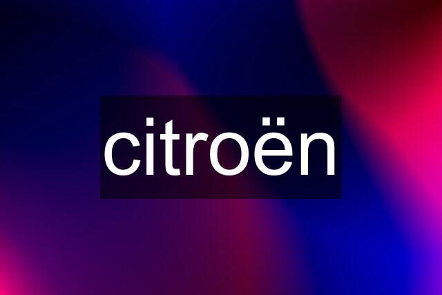 citroën