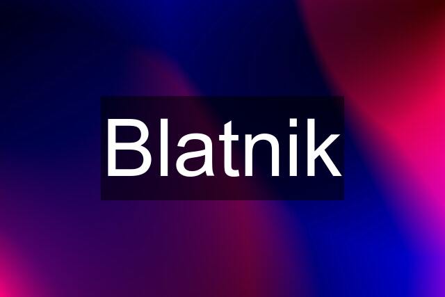 Blatnik