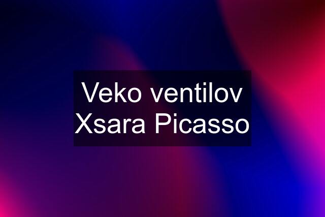 Veko ventilov Xsara Picasso