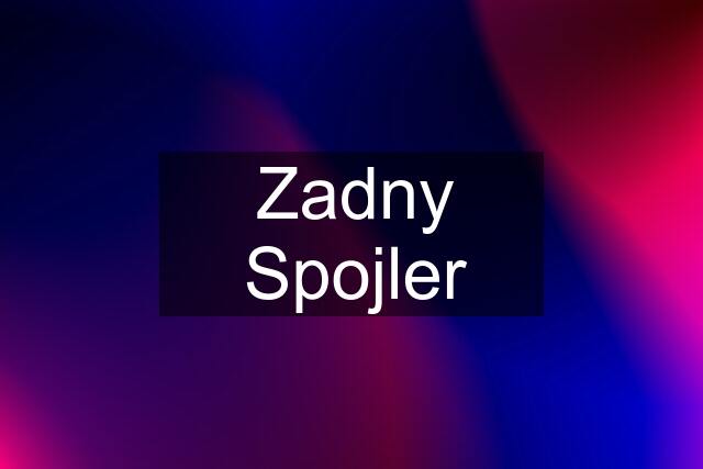 Zadny Spojler