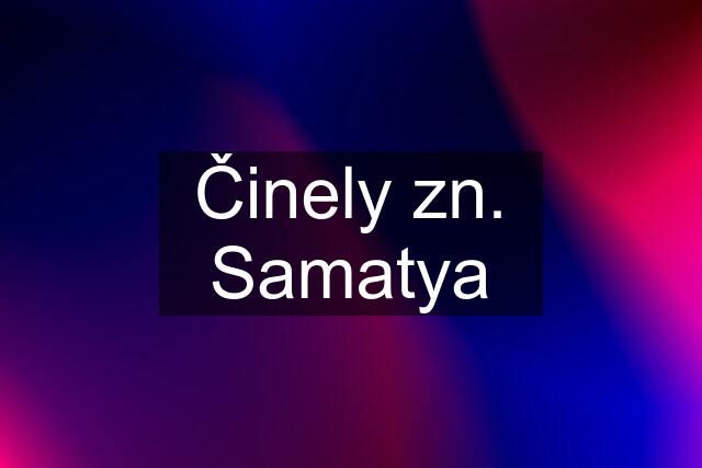 Činely zn. Samatya