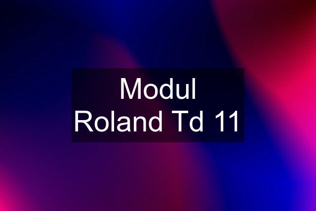 Modul Roland Td 11