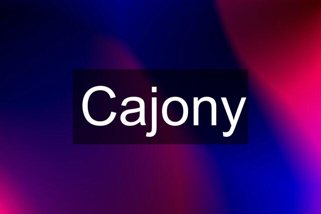 Cajony