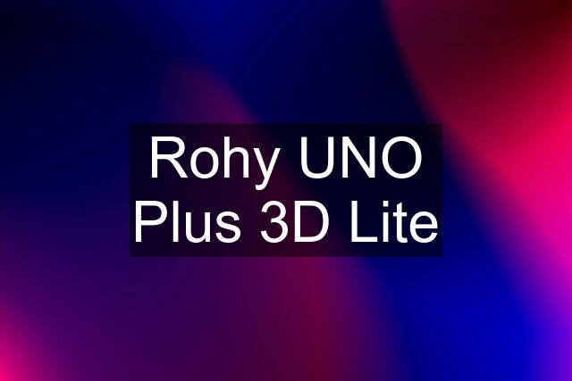 Rohy UNO Plus 3D Lite