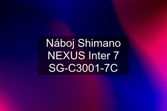 Náboj Shimano NEXUS Inter 7 SG-C3001-7C