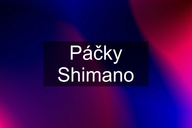 Páčky Shimano