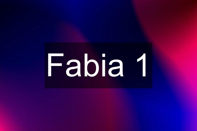 Fabia 1