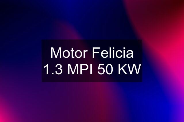 Motor Felicia 1.3 MPI 50 KW