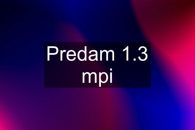 Predam 1.3 mpi