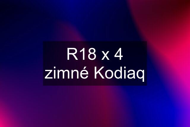 R18 x 4 zimné Kodiaq