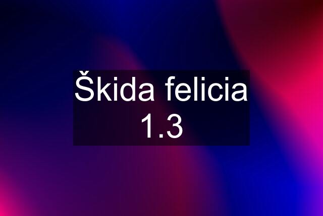 Škida felicia 1.3