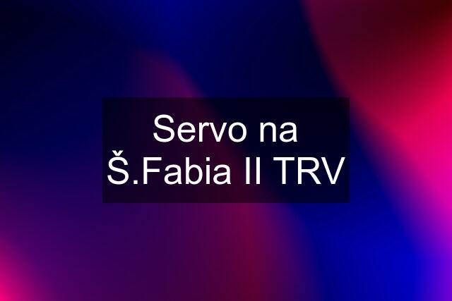 Servo na Š.Fabia II TRV