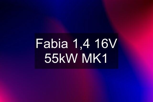 Fabia 1,4 16V 55kW MK1