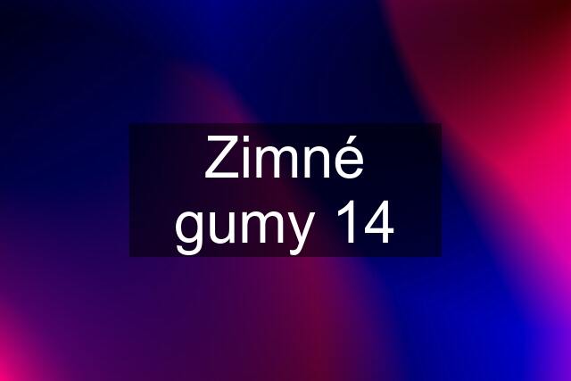 Zimné gumy 14