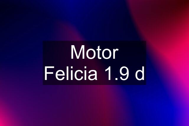 Motor Felicia 1.9 d