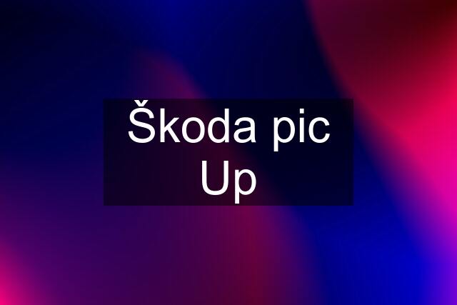 Škoda pic Up