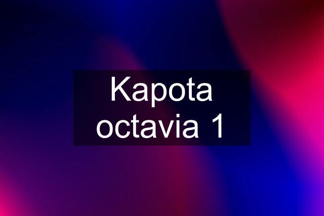 Kapota octavia 1