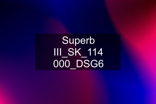 Superb III_SK_114 000_DSG6