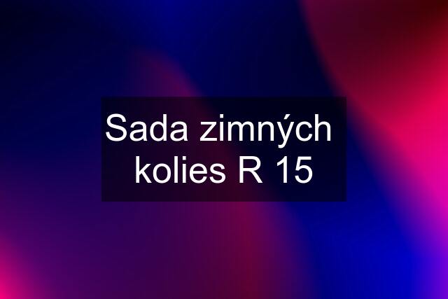 Sada zimných  kolies R 15