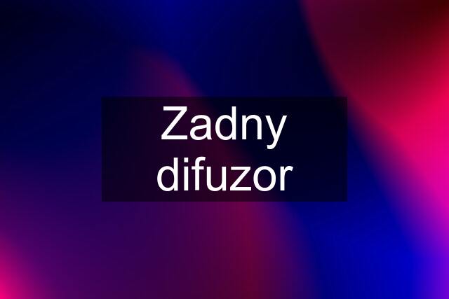 Zadny difuzor