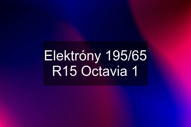 Elektróny 195/65 R15 Octavia 1