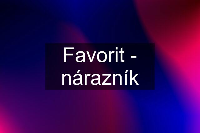 Favorit - nárazník