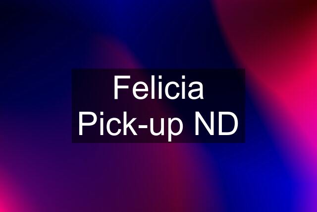 Felicia Pick-up ND