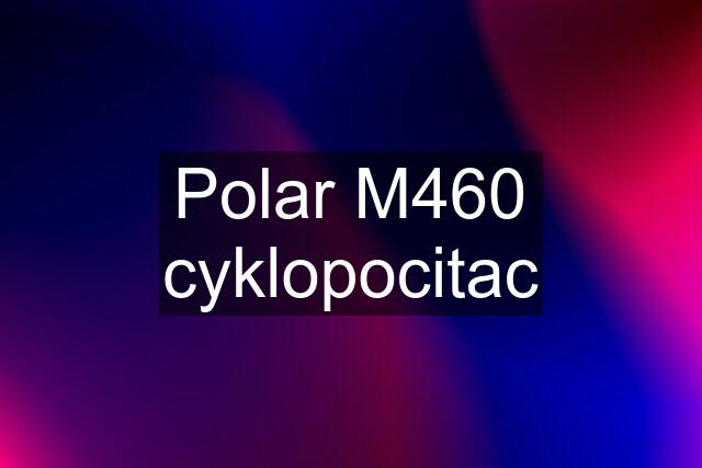 Polar M460 cyklopocitac