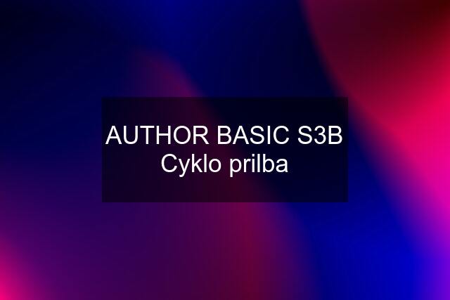 AUTHOR BASIC S3B Cyklo prilba