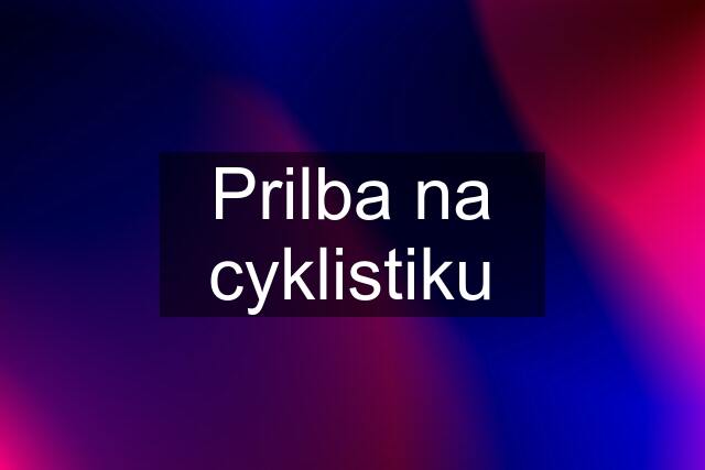 Prilba na cyklistiku