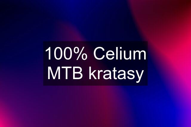 100% Celium MTB kratasy