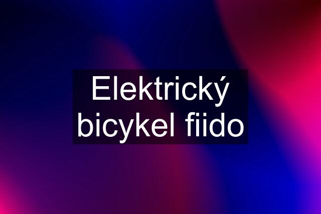 Elektrický bicykel fiido