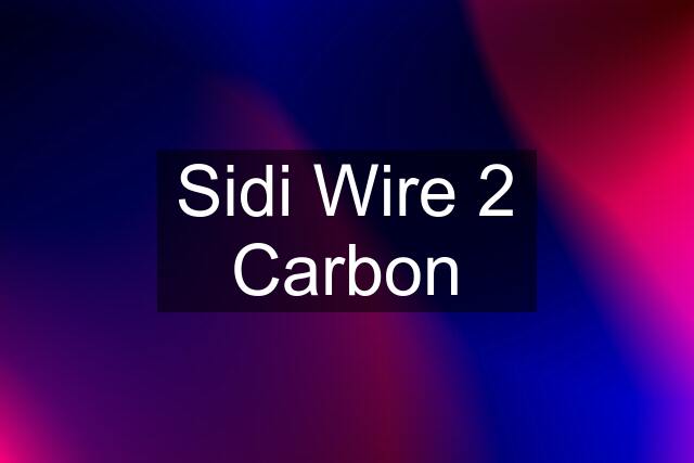 Sidi Wire 2 Carbon
