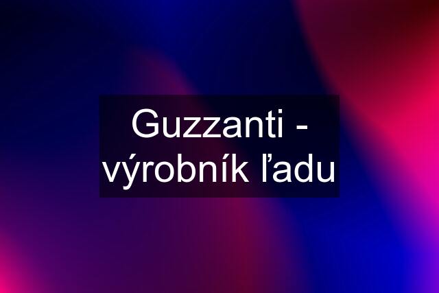 Guzzanti - výrobník ľadu