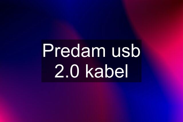 Predam usb 2.0 kabel