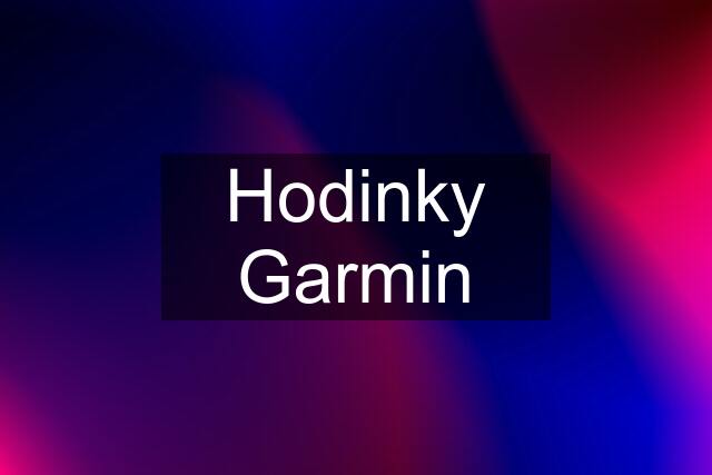 Hodinky Garmin