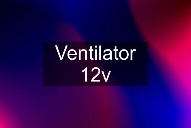 Ventilator 12v