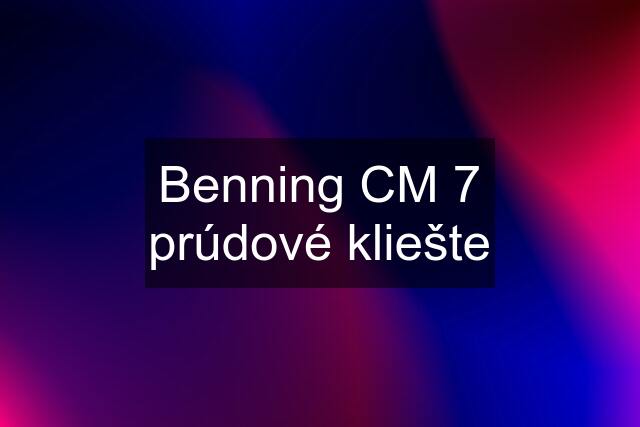 Benning CM 7 prúdové kliešte