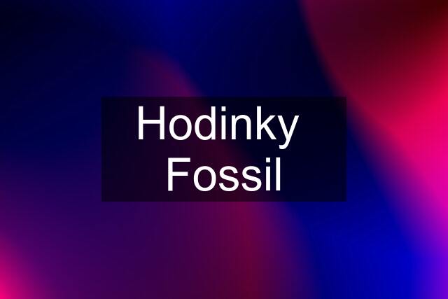 Hodinky  Fossil