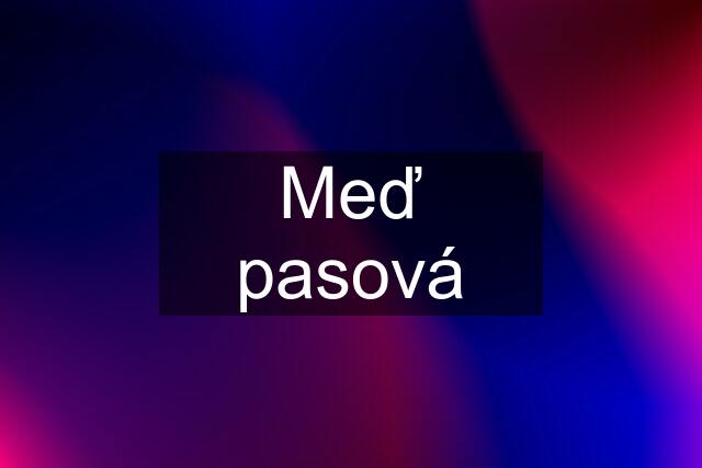 Meď pasová