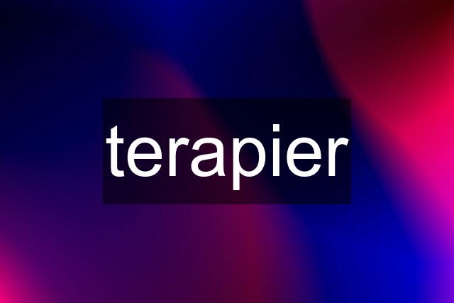 terapier