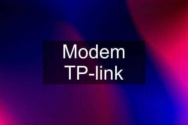 Modem TP-link