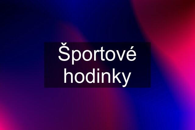 Športové hodinky