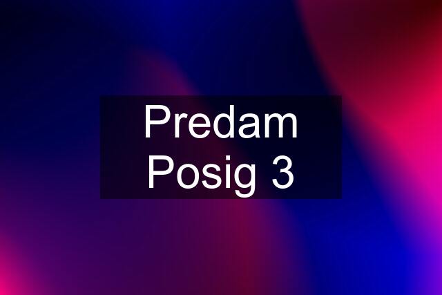 Predam Posig 3