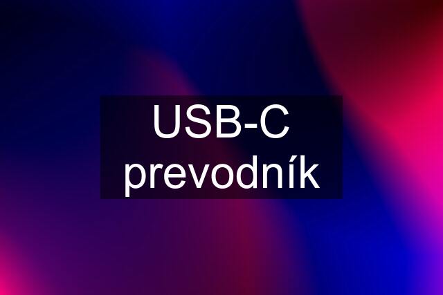 USB-C prevodník