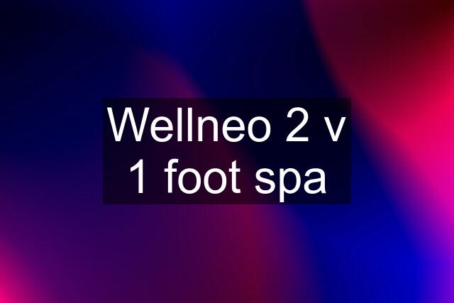 Wellneo 2 v 1 foot spa